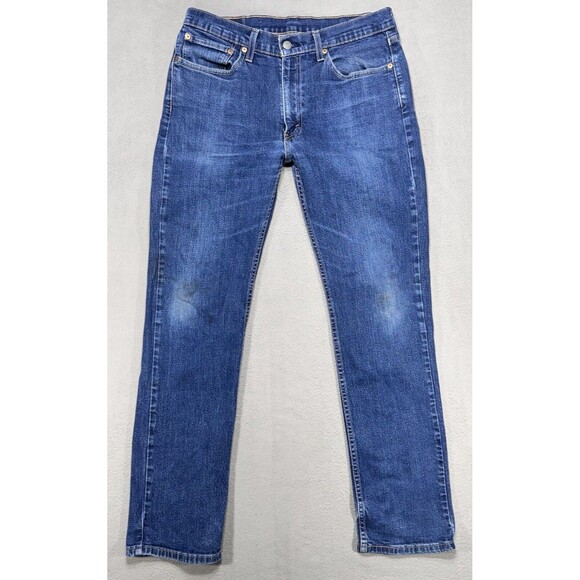 Levis Jeans 514‎ Mens 32x30* Blue Straight American Denim Workwear Medium Wash - Picture 1 of 13